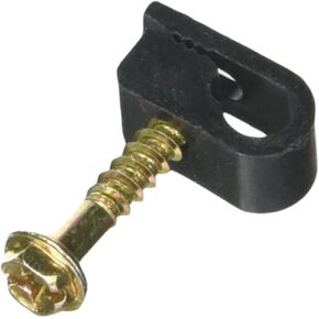 202SB-B SINGLE FLEXIBLE CABLE CLIP WITH SCREW- 100 pcs