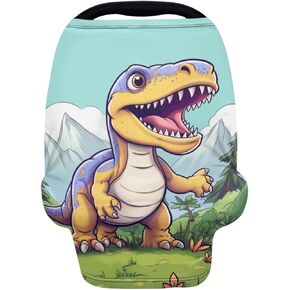 ZFRXIGN Horse Car Seat Cover for Babies Girls Stuff Nursing Cover, Stretchy Infant Carseat Canopy, Multi Use Cover Shopping Cart/High Chair/Stroller Covers Black in Kuwait