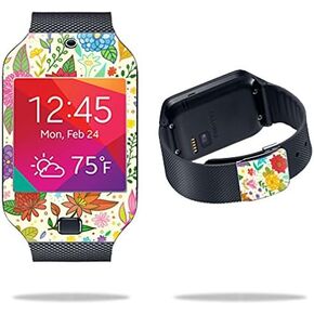 MightySkins Skin Compatible with Samsung Galaxy Gear 2 Neo Smart Watch Cover Skins Sticker Watch Flower Garden
