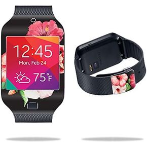 MightySkins Skin Compatible with Samsung Galaxy Gear 2 Neo Smart Watch Cover Skins Sticker Watch Hibiscus