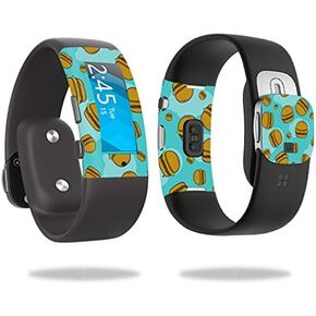 MightySkins Skin Compatible with Microsoft Band 2 Cover Skins Sticker Watch Burger Heaven