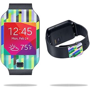 MightySkins Skin Compatible with Samsung Galaxy Gear 2 Neo Smart Watch Cover Skins Sticker Watch Fruit Stripes
