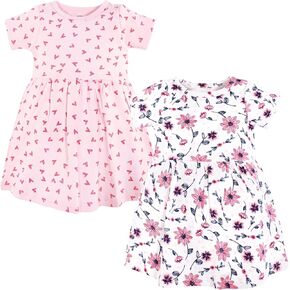 Hudson Baby Baby Girls Cotton Dresses, Botanical, 6-9 Months in Kuwait