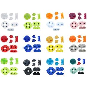 Silicone Rubber Conductive Button Pad with A B Power ON Off Buttons for Gameboy Color GBC (I)