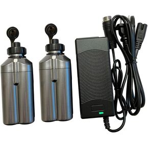 Compatible Sea Fishing Electric Reel Battery for Daiwa Shimano, Replace for BM2300 BM2900, Replacement Charger Daiwa RB-CC4002,14.8V 2500mAh,Sets of 2pcs Battery and 1pc Charger