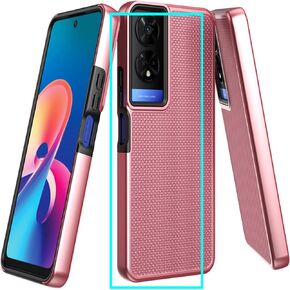 for TCL 50 XE 5G Case with Screen Protector,TCL 50 XE NXTPAPER 5G Phone Case Dual Layer Design Heavy Duty Protection,Slim Fit Lightweight Rugged Shockproof Military Grade Cover for TCL 50XE Blue
