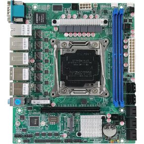X99 NAS Motherboard Slot 10xSATA 1*M.2_ NVME PCIE ×1 LGA2011-3 for NAS Router Sever 6x2.5GbE I226 DDR4 RAM Memory
