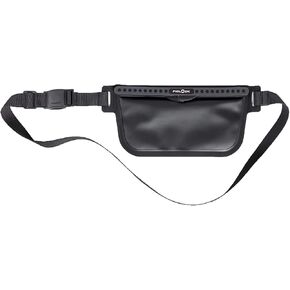 FIDLOCK Hermetic Sling Phone Dry Bag - Waterproof Pouch for Cellphone with Magnetic Self-Sealing Closure - Full Touch Functionality through the Case - Transparent Blue