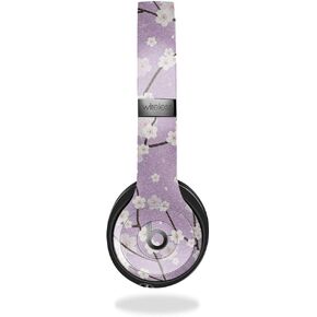 Carbon Fiber Skin Compatible with Beats Solo 4 - Sakura Purple - Premium 3M Vinyl Protective Wrap Decal Cover - Easy to Apply | Crafted in The USA by MightySkins