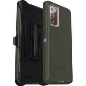 OtterBox Galaxy Note20 5G (Only) - Defender Series Case - Black - Rugged & Durable - with Port Protection - Includes Holster Clip Kickstand - Non-Retail Packaging