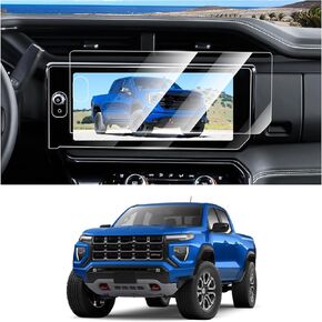 FIILINES Screen Protector for 2022-2024 GMC Sierra 1500/2024 Sierra HD 2500 3500 (With One Hole), 13.4 inch Touchscreen 9H Tempered Glass Screen Protector Anti-Glare Shatterproof 2 Pack