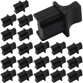 50 قطعة غطاء غطاء مضاد للغبار RJ45، واقي سدادات الغبار من السيليكون إيثرنت للألياف البصرية النحاسية RJ45 فتحة طرفية من الألياف الأنثوية