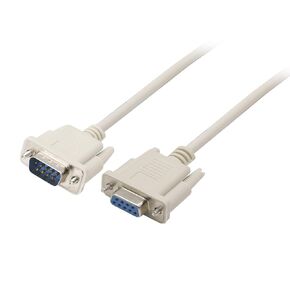 PNGKNYOCN RS232 DB9 9 Pin Data Serial Cable, Male to Female DB9 Straight Through Extension Cable YOUCHENG for Computers, Printers, Scanners 8.5 Feet