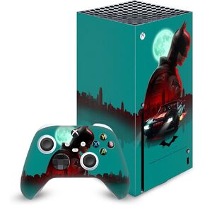 Head Case Designs Officially Licensed The Batman Rain Neo-Noir and Posters Vinyl Sticker Gaming Skin Decal Cover Compatible with Xbox Series X Console and Controller Bundle