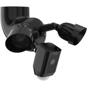Outdoor Camera Eave Mount Bracket Compatible with R-ing Floodlight Cam Wired Pro/Plus, Blink Wired Floodlight and WYZE Floodlight v2 Cameras (White)