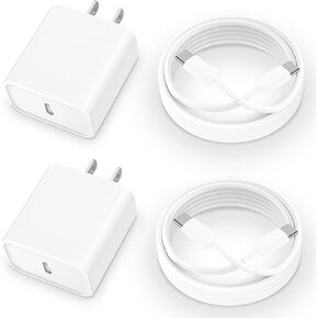 iPhone 16 15 Pro Charger Fast Charging, 20W USB C Fast Charger Block with 2Pack 6ft Long USB C Charging Cable Cord for iPhone 16/16 Pro/16 Pro Max/16 Plus 15/15 Pro/15 Pro Max, Galaxy S24 Ultra Pixel