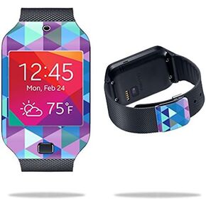 MightySkins Skin Compatible with Samsung Galaxy Gear 2 Neo Smart Watch Cover Skins Sticker Watch Purple Kaleidoscope