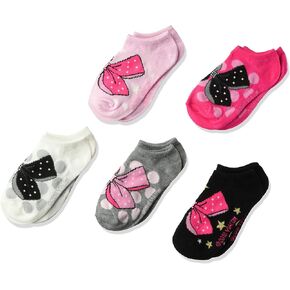 JoJo Siwa Baby Girls' 5 Pack No Show Socks