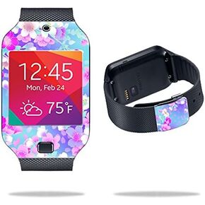 MightySkins Skin Compatible with Samsung Galaxy Gear 2 Neo Smart Watch Cover Skins Sticker Watch in Bloom