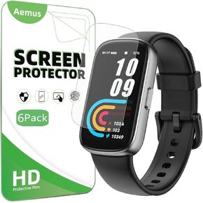 Screen Protector Compatible for VPSTAY Fitness Tracker Watch (6 Pack) ALB1 Smart Watch Clear TPU Soft Film, Compatible for Anyloop Band B1 Fitness Tracker