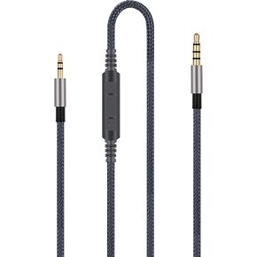 Audio Cable Replacement with in-Line Mic Remote Volume Control - Compatible with JBL Synchros S300 S300I S300a S500 S700 S400BT J56BT E40BT E30 E40 E50BT S400BT Headphone and Samsung Galaxy Android