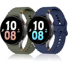 Silicone Sport Band Compatible with Samsung Galaxy Watch 7 Band 40mm 44mm,No Gap Sport Strap For Galaxy Watch FE Band 40mm/Galaxy Watch 6 Band/Galaxy Watch 7 Band 44mm For Women Men
