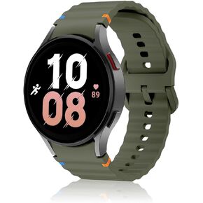 Silicone Sport Band Compatible with Samsung Galaxy Watch 7 Band 40mm 44mm,No Gap Sport Strap For Galaxy Watch FE Band 40mm/Galaxy Watch 6 Band/Galaxy Watch 7 Band 44mm For Women Men