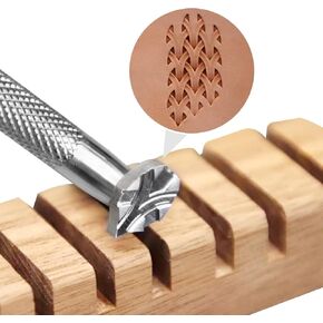 Leather Stamping Tools for Leather Crafts，Dragon Scale Pattern Leather Crafting Stamp Tool with 304 Stainless Steel