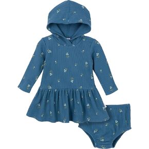 Gerber baby-girls Baby Girls' 2-piece Long-sleeve Dress and Diaper Cover Set