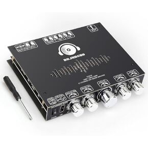 S220HS 160W×2+220W 2.1 Channel Bluetooth Power Amplifier Board Support Custom Bluetooth Name, TDA7498E Chip 12V-36V Audio Power Amplifier Module, Support Setting Bluetooth Name and Password