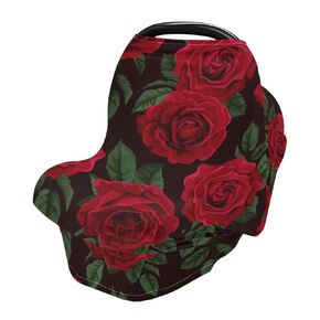 Baby Car Seat Covers Highland Cow Stretchy Breastfeeding Scarf Breathable Infant Carseat Canopy Nursing Covers Multi Use for Stroller High Chair Shopping Cart Boys and Girls