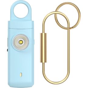 Rechargeable Personal Alarm for Women - Christmas Birthday Gifts for Women, Daughter, College Student, Teen Girl, Elders, Kids, Siren Alarm, Safety Keychain, USB Charging, Pink