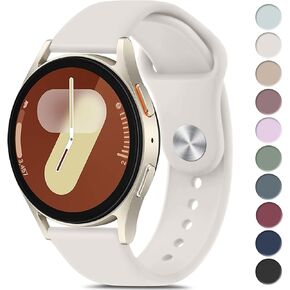 Meliya Bands Compatible with Samsung Galaxy Watch 7 Band 40mm 44mm, Galaxy Watch FE Bands 40mm, 20mm Soft Silicone Sport Replacement Strap for Galaxy Watch 7 Band Women Men