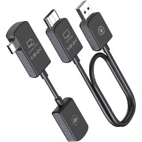 MINIX C1 USB-C HDMI Wireless Extender, USB C Sender and HDMI Receiver Wireless dongle, 1080P 60Hz, Portable, Plug and Play for Laptops PC Smartphones Screen Cast, IP15 Phone Android 164ft Driver Free