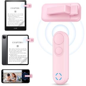جهاز التحكم عن بعد لصفحة التحكم لجهاز Kindle Paperwhite Scribe Oasis Ipad قراءة Kobo Surface Comics، مشغلات تسجيل فيديو الكاميرا عن بعد، ملحقات روايات قراءة الصفحة (أسود)