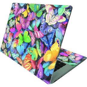 MightySkins Glossy Glitter Skin Compatible with Microsoft Surface Laptop 4 15" - Rainbow Waves | Protective, Durable High-Gloss Glitter Finish | Easy to Apply and Change Styles | Made in The USA