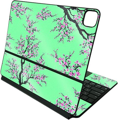 MightySkins Glossy Glitter Skin Compatible with Apple Magic Keyboard for iPad Pro 12.9" (3rd-6th Generation) - Magic Pineapple | Protective, Durable High-Gloss Glitter Finish | Made in The USA in Kuwait