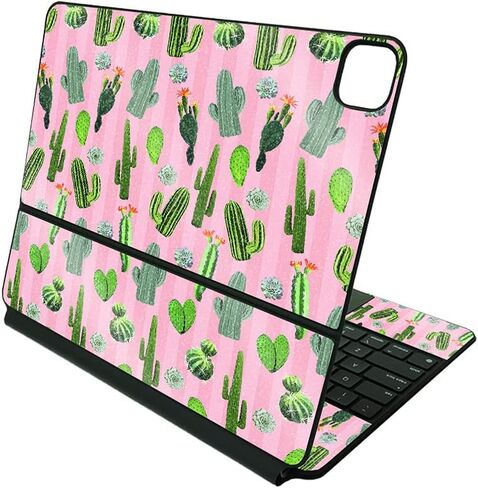 MightySkins Glossy Glitter Skin Compatible with Apple Magic Keyboard for iPad Pro 12.9" (3rd-6th Generation) - Magic Pineapple | Protective, Durable High-Gloss Glitter Finish | Made in The USA in Kuwait