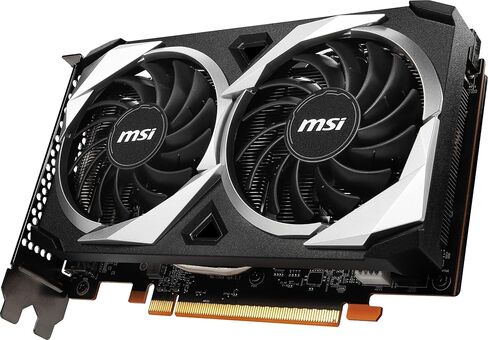 MSI Gaming AMD Radeon RX 6500 XT 64-bit 4GB GDDR6 DP/HDMI PCIe 4 Torx Twin Fans FreeSync DirectX 12 VR Ready OC Graphics Card (RX 6500 XT MECH 2X 4G OC) in Saudi Arabia