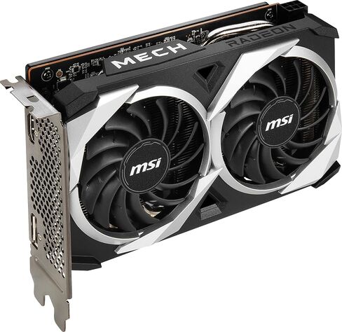 MSI Gaming AMD Radeon RX 6500 XT 64-bit 4GB GDDR6 DP/HDMI PCIe 4 Torx Twin Fans FreeSync DirectX 12 VR Ready OC Graphics Card (RX 6500 XT MECH 2X 4G OC) in Saudi Arabia