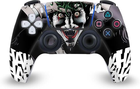 Head Case Designs Officially Licensed The Joker DC Comics Batman: Harley Quinn 1 Character Art Vinyl Faceplate Sticker Gaming Skin Decal Cover Compatible with PS5 Disc Console & DualSense in Kuwait