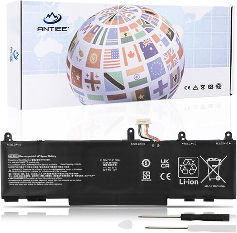 WP03XL Laptop Battery for HP Elitebook 830 840 845 860 865 1040 G9 G10 EliteBook X360 1040 G9 G10 Split X2 13-M00 13-M000 Series M73466-005 M64304-422 L78555-005 HSTNN-LB8W HSTNN-IB9Y 51.3Wh 4-Cell in Saudi Arabia