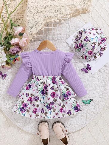 Baby Girl Dress Infant Dresses Summer Clothes Short Sleeve Overall Outfits Skirt Headband in Saudi Arabia