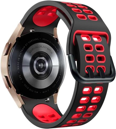 Threeeggs Watch Band for Galaxy Watch 4, 20mm Silicone Strap for Samsung Galaxy Watch 6 / Watch 5 / Watch 5 Pro, Soft Sports Wristband for Women Men in Kuwait