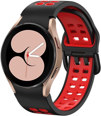 Threeeggs Watch Band for Galaxy Watch 4, 20mm Silicone Strap for Samsung Galaxy Watch 6 / Watch 5 / Watch 5 Pro, Soft Sports Wristband for Women Men in Kuwait