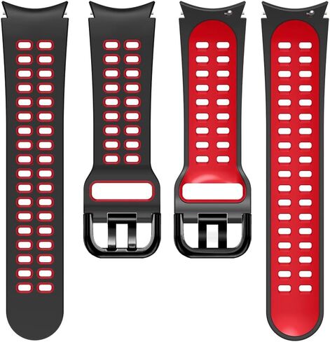Threeeggs Watch Band for Galaxy Watch 4, 20mm Silicone Strap for Samsung Galaxy Watch 6 / Watch 5 / Watch 5 Pro, Soft Sports Wristband for Women Men in Kuwait