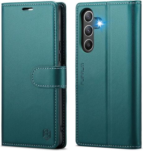 for Samsung Galaxy A35 5G Wallet Case with RFID Blocking Credit Card Holder, PU Leather Folio Flip Kickstand Protective Shockproof Cover Women Men for Samsung Galaxy A35 5G Phone case (Purple) in Saudi Arabia