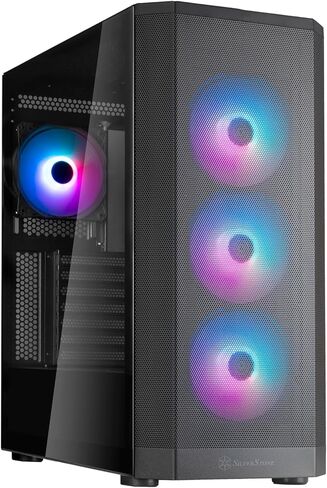 SilverStone Technology FARA 514X White All-Metal ATX Tower Chassis with Dual Radiator Support, ARGB Fans, and GPU Brace, SST-FA514X-WG in Saudi Arabia