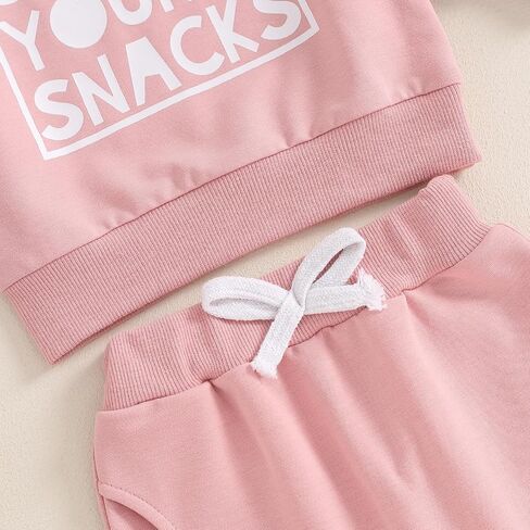 Sejardin Toddler Baby Girl Fall Clothes Infant Outfit Letter Print Long Sleeve Pullover Sweatshirts and Jogger Pants Set in Saudi Arabia
