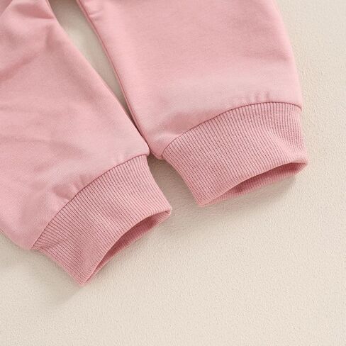 Sejardin Toddler Baby Girl Fall Clothes Infant Outfit Letter Print Long Sleeve Pullover Sweatshirts and Jogger Pants Set in Saudi Arabia